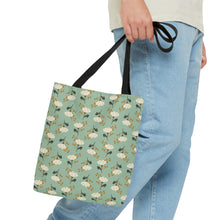 Load image into Gallery viewer, FLORAL FALLS // Mint Green // Tote Bag //