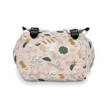 Load image into Gallery viewer, WOODLAND FLORAL // Persian Pink // Diaper Backpack //