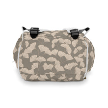 Load image into Gallery viewer, GINGKO LEAVES // Peach &amp; Grey // Diaper Backpack //