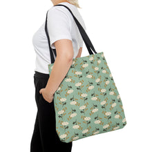 Load image into Gallery viewer, FLORAL FALLS // Mint Green // Tote Bag //