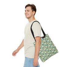 Load image into Gallery viewer, FLORAL FALLS // Mint Green // Tote Bag //