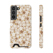 Load image into Gallery viewer, DITSY FLORAL // Peach &amp; Rust // 1-Card Wallet Case //