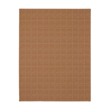 Load image into Gallery viewer, SOUTHWEST CHECKERED QUILT // Peach, Grey, Rust &amp; Mustard // Velveteen Minky Blanket