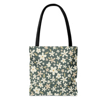 Load image into Gallery viewer, DITSY FLORAL // Dark Teal Blue // Tote Bag //