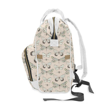 Load image into Gallery viewer, FLYING INSECTS // Peach // Diaper Backpack //