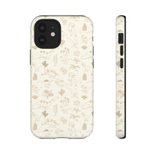 Load image into Gallery viewer, VINTAGE DINOSAURS // Cream &amp; Peach // Dual-Layer Case //