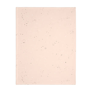 BUTTERFLY RAINBOW FLORAL // Peachy Pink // Velveteen Minky Blanket