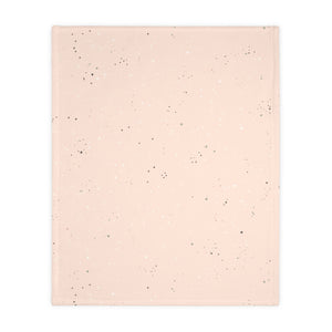 BUTTERFLY RAINBOW FLORAL // Peachy Pink // Velveteen Minky Blanket