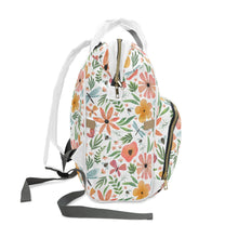 Load image into Gallery viewer, WATERCOLOR FLORAL // Multicolor // Diaper Backpack //