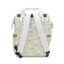 Load image into Gallery viewer, VINTAGE VOLCANOES // Mint &amp; Rust // Diaper Backpack //