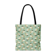 Load image into Gallery viewer, FLORAL FALLS // Mint Green // Tote Bag //