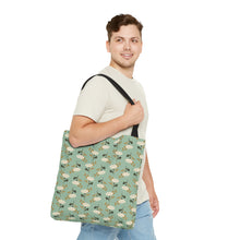 Load image into Gallery viewer, FLORAL FALLS // Mint Green // Tote Bag //