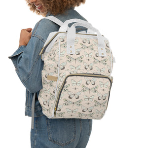 FLYING INSECTS // Peach // Diaper Backpack //