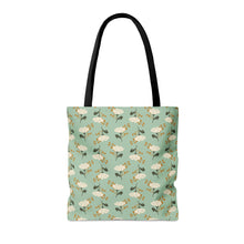 Load image into Gallery viewer, FLORAL FALLS // Mint Green // Tote Bag //