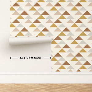 SOUTHWEST MOUNTAIN TRIANGLES in boho gold, rust and peach