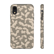 Load image into Gallery viewer, GINGKO LEAVES // Grey &amp; Peach // Dual-Layer Case //
