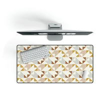 Load image into Gallery viewer, SOUTHWEST CHECKERED QUILT // Peach, Grey, Rust &amp; Mustard // Desk Mat //