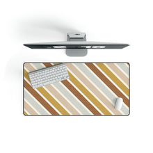 Load image into Gallery viewer, SOUTHWEST DIAGONALS // Peach, Grey, Rust &amp; Mustard // Desk Mat //