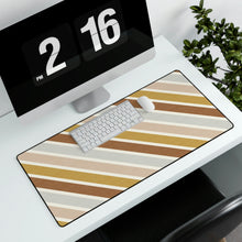Load image into Gallery viewer, SOUTHWEST DIAGONALS // Peach, Grey, Rust &amp; Mustard // Desk Mat //