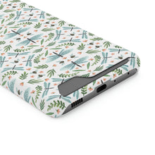 Load image into Gallery viewer, DRAGONFLY TRELLIS // Teal Blue // 1-Card Wallet Case //