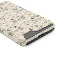 Load image into Gallery viewer, FLYING INSECTS // Peach // 1-Card Wallet Case //