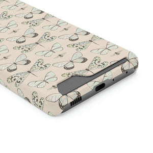 FLYING INSECTS // Peach // 1-Card Wallet Case //