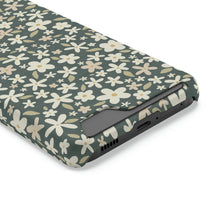 Load image into Gallery viewer, DITSY FLORAL // Dark Teal Blue // 1-Card Wallet Case //