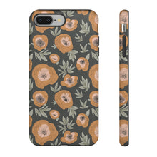 Load image into Gallery viewer, BOHO OUTLINED FLORAL // Charcoal // Dual-Layer Case //