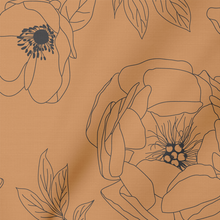 Load image into Gallery viewer, Boho Outlined Flowers in Orange