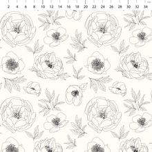 Load image into Gallery viewer, Boho Outlined Flowers in Black &amp; White