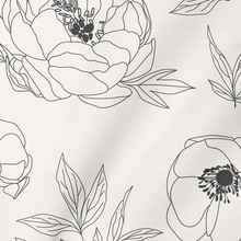 Load image into Gallery viewer, Boho Outlined Flowers in Black &amp; White