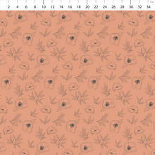 Load image into Gallery viewer, Boho Small Outlined Flowers in Salmon