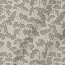 Load image into Gallery viewer, Prehistoric Gingko Leaves in Grey Green