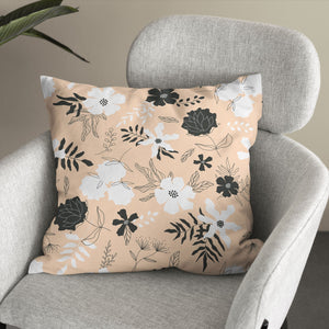 IN BLOOM throw pillow (case only) in soft peach