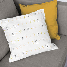 Load image into Gallery viewer, WANDERLUST throw pillow (case only) in goldenrod multi