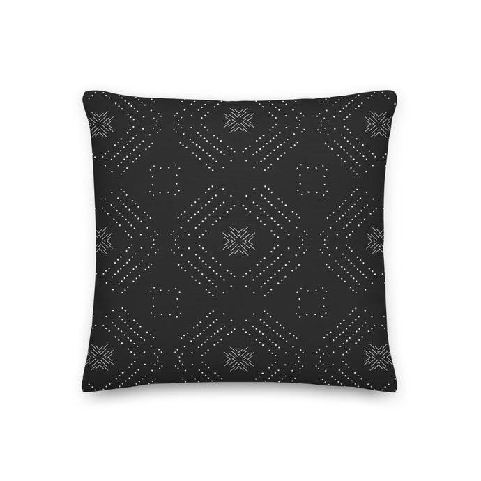 TRIBAL throw pillow in onyx