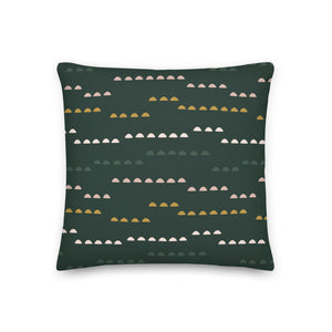 FOOTHILLS throw pillow in evergreen