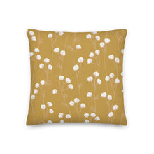Load image into Gallery viewer, COTTON PICK throw pillow in antique gold