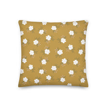Load image into Gallery viewer, BLOSSOM throw pillow in antique gold