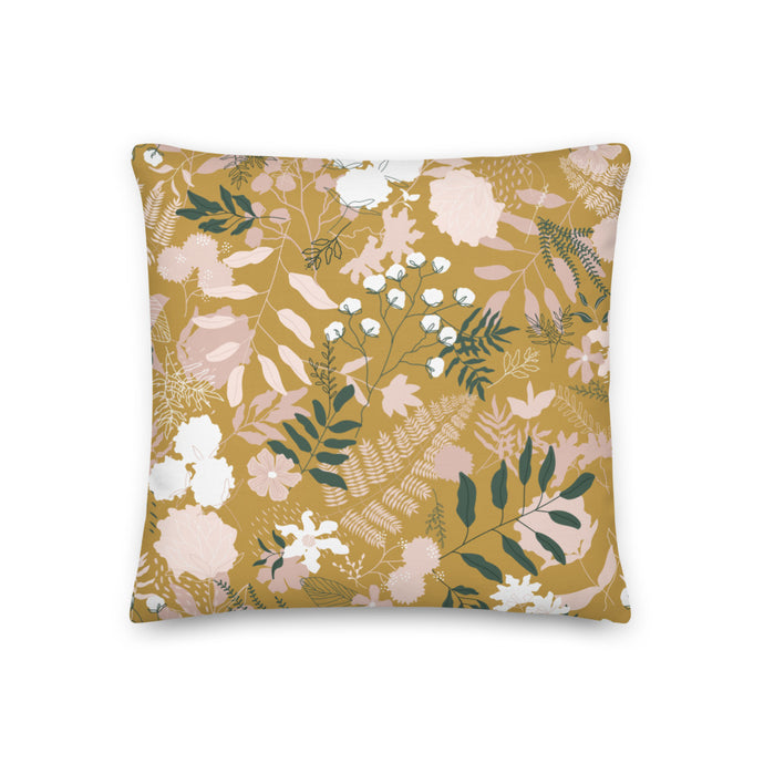 AFTER DUSK throw pillow in antique gold