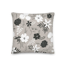 Load image into Gallery viewer, IN BLOOM throw pillow in fog