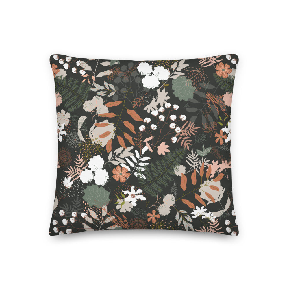 AFTER DUSK throw pillow in smoke multi