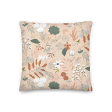 Load image into Gallery viewer, WOODLAND throw pillow in soft peach