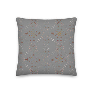 TOMAHAWK throw pillow in pewter