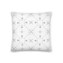 Load image into Gallery viewer, TOMAHAWK throw pillow in black and white