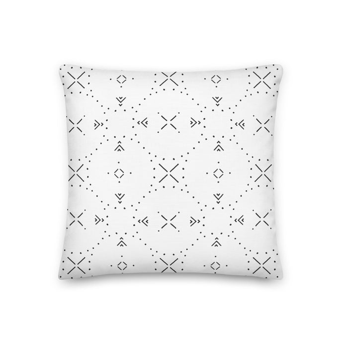 TOMAHAWK throw pillow in black and white