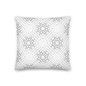 SUN CHIEF throw pillow in black and white