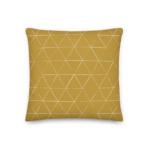 NATIVE throw pillow in mustard