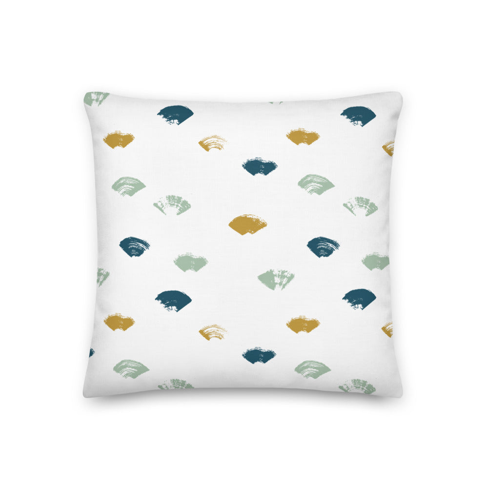 BAREFOOT throw pillow in mint multi
