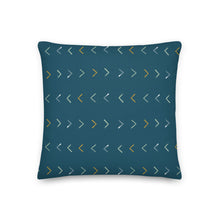 Load image into Gallery viewer, WANDERLUST throw pillow in turkish blue